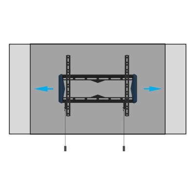 7. B-Tech Elements Fixed 400 Flat 165.1 cm (65") Wall Black, Blue