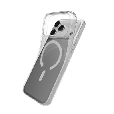 9. Puro 0.3 MAG Ultra-Slim TPU Case Compatible with MagSafe for iPhone 17 Pro Max - Transparent