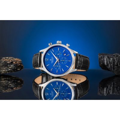 5. Men's Watch Giewont Chronograph Sapphire Black and Blue GW6310-A3