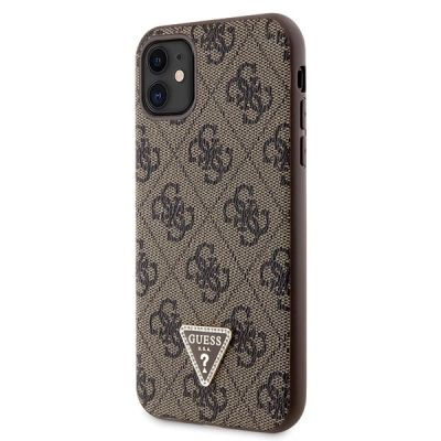2. Guess GUHCN61P4TDSCPW Case for iPhone 11 / Xr - Brown Crossbody 4G Metal Logo