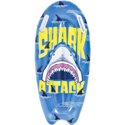 INFLATABLE SWIMMING BOARD 100X50CM SHARK 35017 BLUE