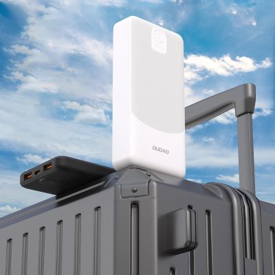 4. Powerbank Dudao K10 10000mAh 2.4A 2 x USB-A - white