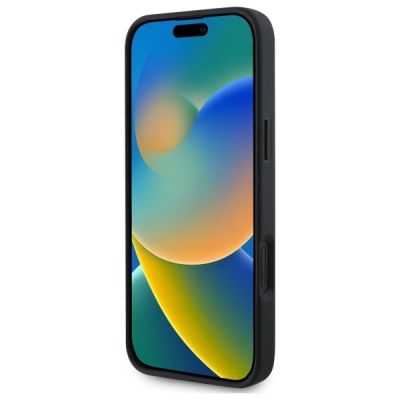 5. Guess Saffiano Classic Logo MagSafe case for iPhone 16 - black