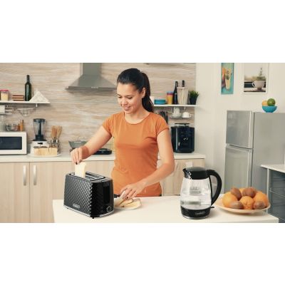 7. ELDOM TOSTER TO280C TOSTI 780 W SMOOTH ADJUSTMENT 7 POWER LEVELS BLACK
