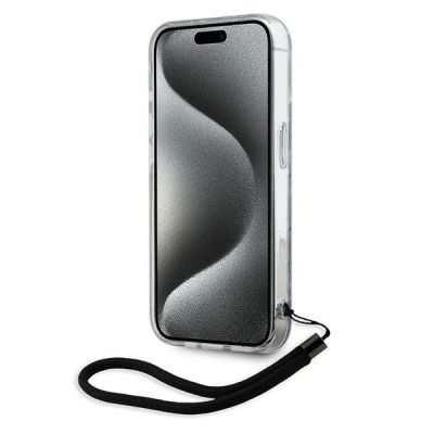 4. Karl Lagerfeld Zebra With Cord iPhone 15 Pro Max Case - Purple