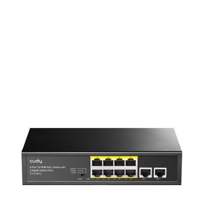 CUDY FS1010PG Switch, 8-Port 10/100M PoE+ 120W, 2x GbE Uplink
