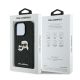 8. Karl Lagerfeld Monogram Karl & Choupette Head Pin iPhone 16 Pro Case - Black