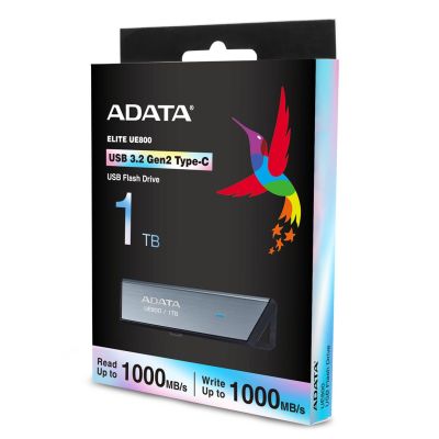 13. ADATA UE800 USB Flash Drive 1TB USB Type-C 3.2 Gen 2 (3.1 Gen 2) Silver