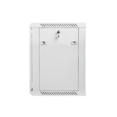 6. Lanberg WF01-6412-10S Rack Cabinet (12U; 635mm / 600mm / 450mm; wall-mounted; Glass; 19''; gray)