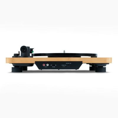 3. The House Of Marley EM-JT010-SB Turntable with Rotating Platter, Belt Drive, Black, Wood