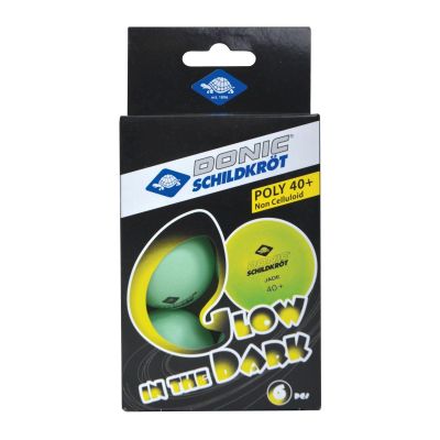 8. GLOW IN THE DARK POLY TABLE TENNIS BALLS 40 6 PCS POT