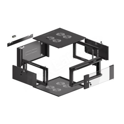3. Lanberg WFFA-5604-10B 4U Wall-Mount Cabinet, Black