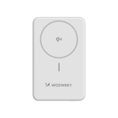 2. Powerbank Wozinsky WLWP-10KA0Y3WS 22.5W PD Qi2 10000 mAh, with stand, 1x USB-A, 1x USB-C - white