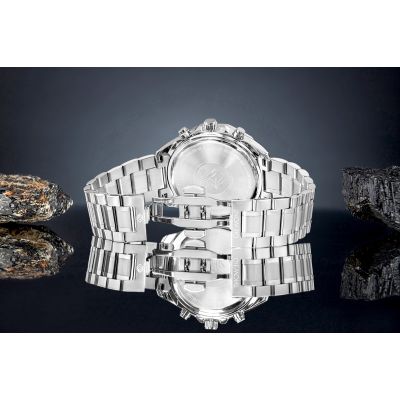 6. Giewont Chronograph Sapphire Silver Blue Men's Watch GW7290-B3