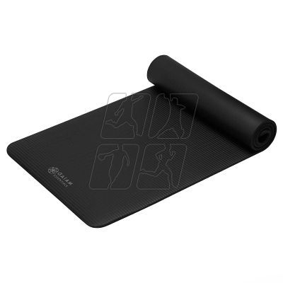 2. 10 mm Fitness Gaiam mat with strap