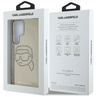8. Case Karl Lagerfeld Rhinestones Karl Head Logo Samsung Galaxy S25 Ultra black