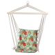 7. BRAZILIAN HAMMOCK HANGING CHAIR 100x50CM NATURA WITH SEWN TROPIC JUNGLE PILLOW