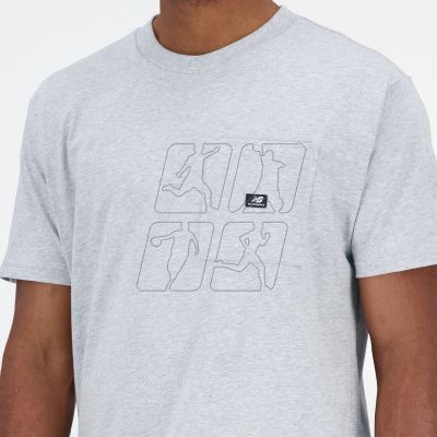 4. New Balance Essentials Reimagined Cott M MT31542AG t-shirt