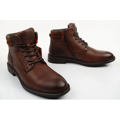 4. Wrangler men's shoes George ankle boots brown ankle boots with zipper
