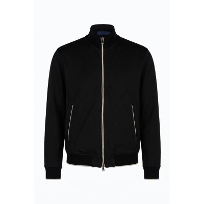 8. Paul&Shark men's cotton and lyocell zip-up sweatshirt, black (26411809-11)
