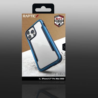 6. Raptic X-Doria Shield Case iPhone 14 Pro Max armored cover blue