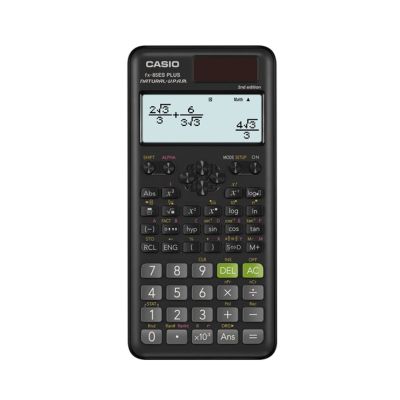 CASIO FX-85ESPLUS-2 B SCIENTIFIC CALCULATOR 252 FUNCTIONS, 77X162MM, CARDBOARD BOX, BLACK
