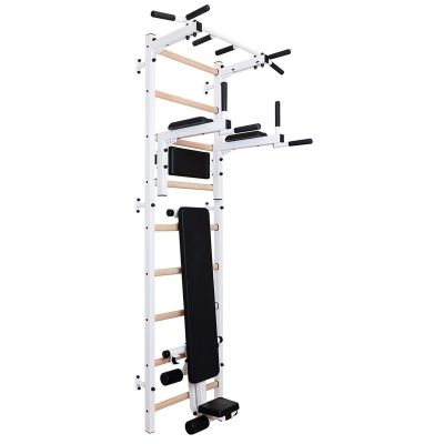 15. GYMNASTIC LADDER WITH A HAND BAR AND A BENCH FOR EXERCISES BENCHK 723W