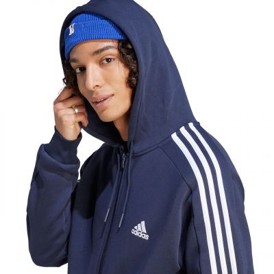6. adidas Essentials Fleece 3-Stripes Full-Zip Jr Sweatshirt IJ6478
