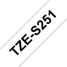 Brother TZE-S251 Labeling Tapes Black on White TZ