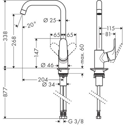 5. Hansgrohe Focus Stainless Steel