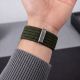 6. Tech-Protect Nylon Sport Band for Apple Watch 44 / 45 / 46 / 49 mm - Dark Green