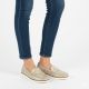 5. Women's gold moccasin shoes Vice Versa 834281