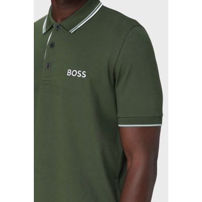 5. Boss Paddy Pro Open Green Polo Shirt M 50469102-355