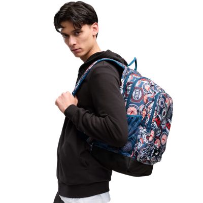 Puma Academy Backpack Blue and Red AOP 91150 27