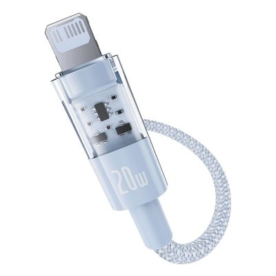 2. Baseus Gem USB C-IP Cable 20W 1m (Blue)