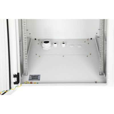 33. Digitus 19" 7U wall-mounted network cabinet 600x600, solid door, gray, undivided, assembled, IP55, 100kg