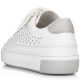 23. Rieker W RKR642 openwork leather shoes white