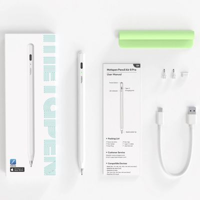 8. Metapen Pencil Air8 Pro for iPad - White