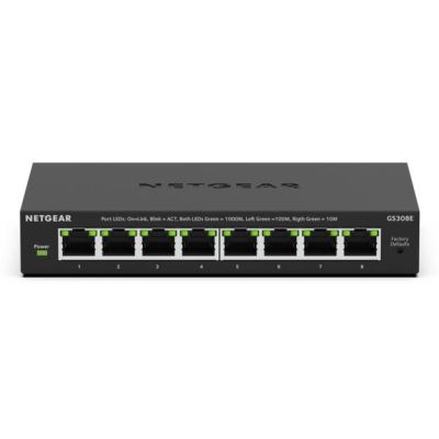 3. Netgear GS308E-400EUS 8-Port Unmanaged Gigabit Switch
