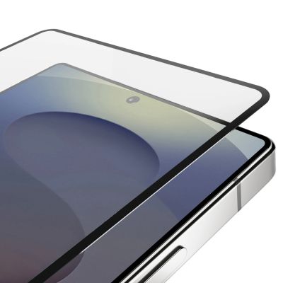 6. Puro Frame Tempered Glass with Black Frame for Samsung Galaxy S25 Ultra