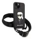 3. Karl Lagerfeld KLHCP14SSTKMK iPhone 14 6.1" black/black hardcase Monogram Ikonik Patch