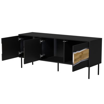 3. INSERTO 3D TV cabinet 143.5x40x61.5 black + LED