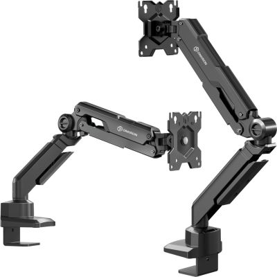 14. ONKRON G90-B Tilt and swivel desk mount for 13"-34" monitors, max 10 kg, with rotation, black
