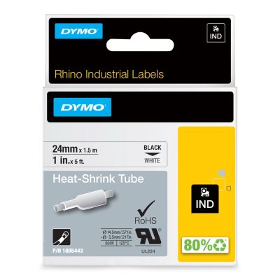 7. DYMO Industrial Heat Shrink Tubing - 24mm x 1.5m
