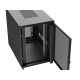 9. 19" 22U 800x1200 black Lanberg floor-standing rack cabinet with perforated doors (flat pack)