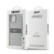 12. DKNY Leather Mono Stripe & Metal Logo case for iPhone 15 / 14 / 13 - beige