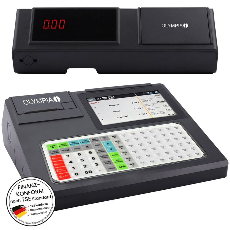 Olympia K200 PLUS cash register direct thermal 10000 plus LED