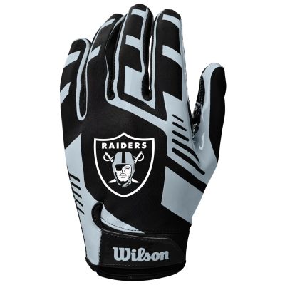 2. Wilson NFL Stretch Fit Receivers Gloves WTF9326LV Black One size