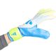 4. adidas Predator Training Kids' Goalkeeper Gloves White, Yellow, and Blue KA7793