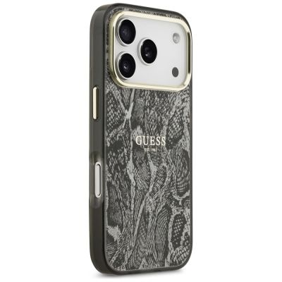 4. Guess Python Pattern MagSafe Case for iPhone 17 Pro / 18 Pro - Black